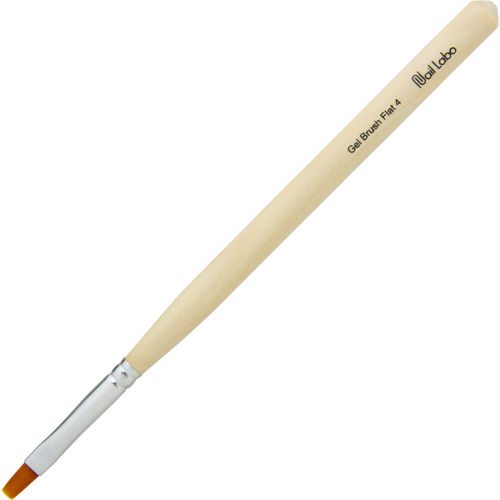 NLS ジェルブラシ フラット#4【ゆうパケット】