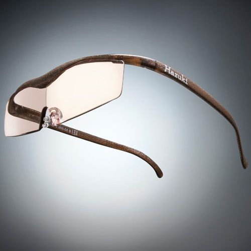 ●ハズキルーペ コンパクト カラーレンズ 1.85倍 ブラウン(ラメ入) [改良版]【お取り寄せ】