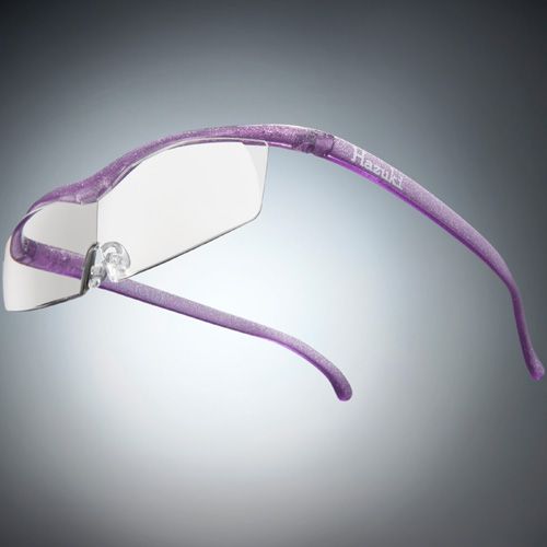 ●ハズキルーペ コンパクト クリアレンズ 1.85倍 ニューパープル(ラメ入) [改良版]【お取り寄せ】