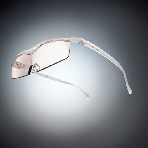 ●ハズキルーペ コンパクト カラーレンズ 1.6倍 パール [改良版]【お取り寄せ】