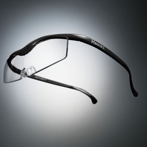 ●ハズキルーペ コンパクト クリアレンズ 1.6倍 黒(ラメ入) [改良版]【お取り寄せ】