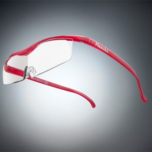 ●ハズキルーペ コンパクト クリアレンズ 1.85倍 ルビー(ラメ入) [改良版]【お取り寄せ】