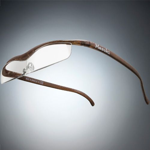 ●ハズキルーペ クール クリアレンズ 1.32倍 ブラウン(ラメ入) [改良版]【お取り寄せ】