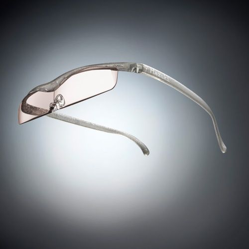 ●ハズキルーペ クール カラーレンズ 1.6倍 チタン(ラメ入) [改良版]【お取り寄せ】