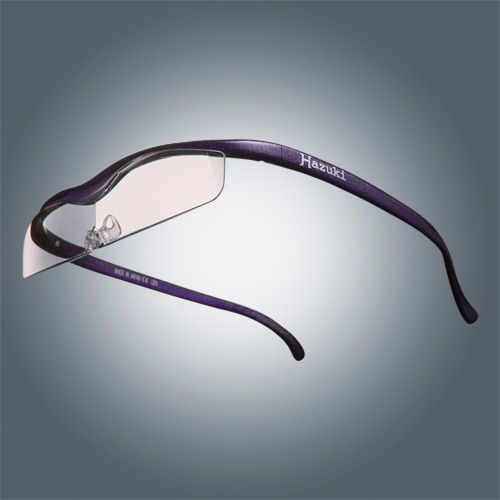 ●ハズキルーペ クール カラーレンズ 1.6倍 紫(ラメ入) [改良版]【お取り寄せ】