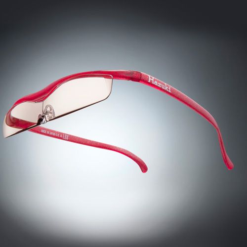 ●ハズキルーペ クール カラーレンズ 1.6倍 ルビー(ラメ入) [改良版]【お取り寄せ】