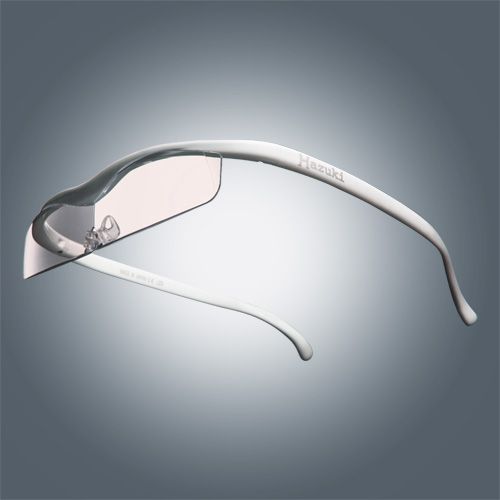 ●ハズキルーペ クール カラーレンズ 1.32倍 白 [改良版]【お取り寄せ】