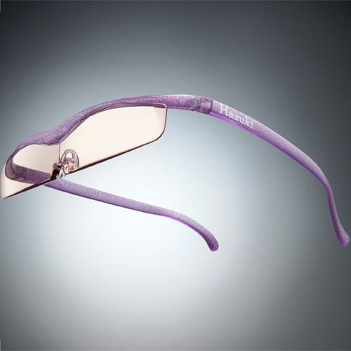 ●ハズキルーペ クール カラーレンズ 1.32倍 ニューパープル(ラメ入) [改良版]【お取り寄せ】