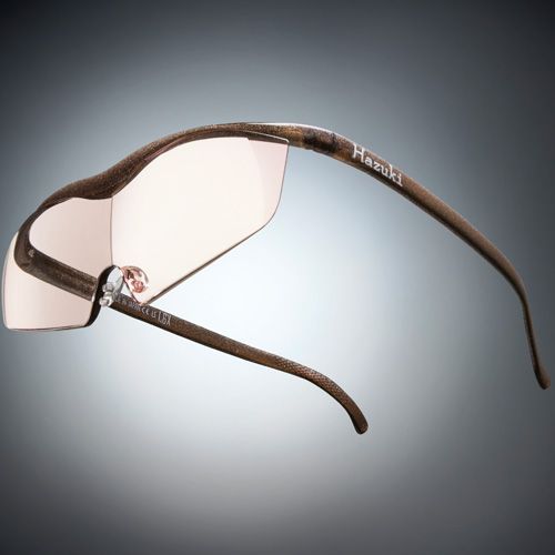 ●ハズキルーペ ラージ カラーレンズ 1.85倍 ブラウン(ラメ入)【お取り寄せ】