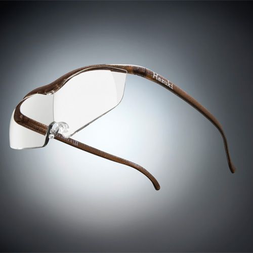 ●ハズキルーペ ラージ クリアレンズ 1.85倍 ブラウン(ラメ入)【お取り寄せ】