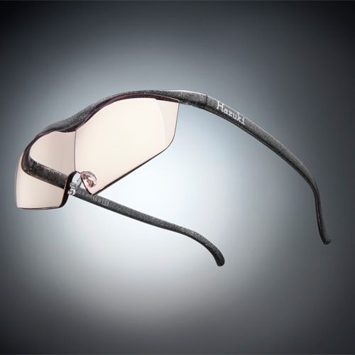 ●ハズキルーペ ラージ カラーレンズ 1.85倍 ブラックグレー(ラメ入)【お取り寄せ】