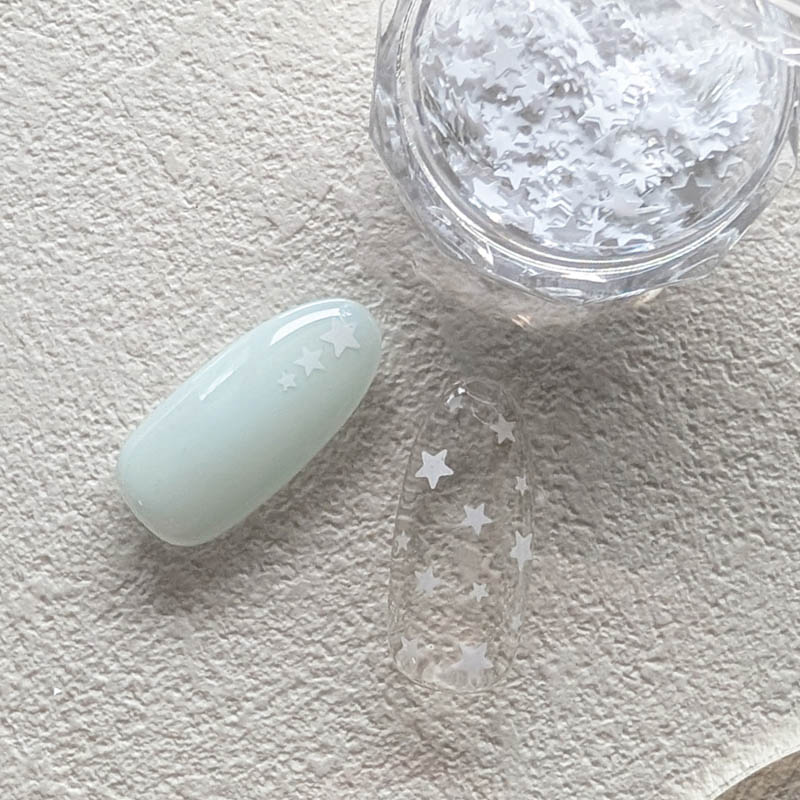 HOLOGRAM 星 3種ミックス ケース入 ホワイト【ゆうパケット】