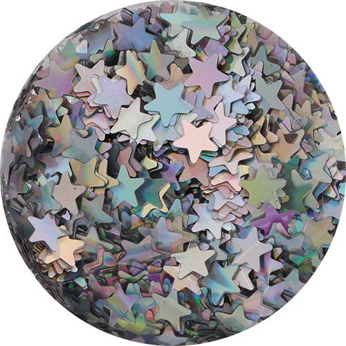 スターホログラム シルバー 3mm【ゆうパケット】