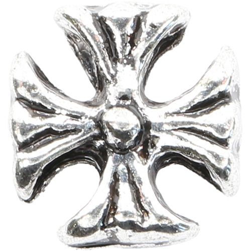 メタルパーツ スクエアクロス スモール シルバー【お取り寄せ】【ゆうパケット】