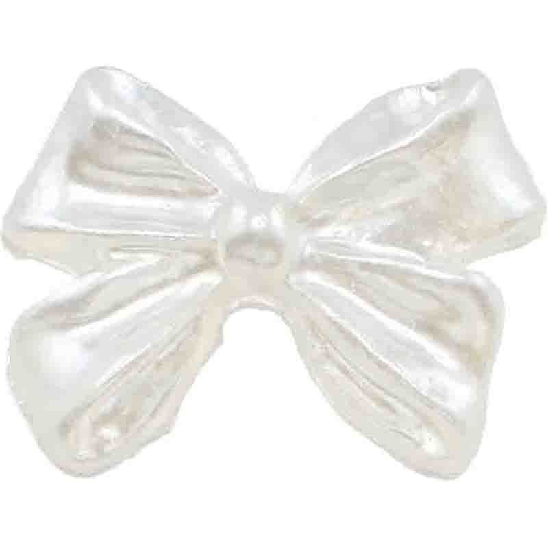 3Dリボン ショート パールホワイト【ゆうパケット】