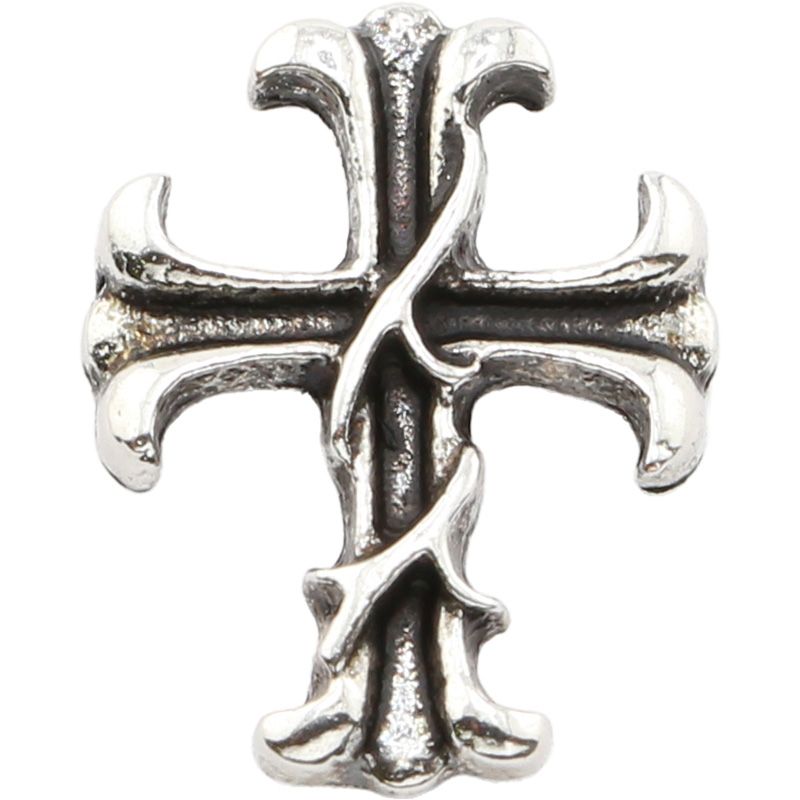 メタルパーツ アイビークロス ミディアム シルバー【ゆうパケット】