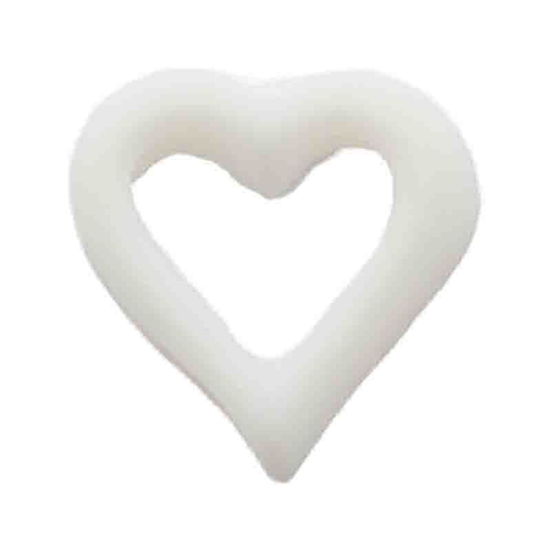 3Dフレーム ハート ホワイト【ゆうパケット】