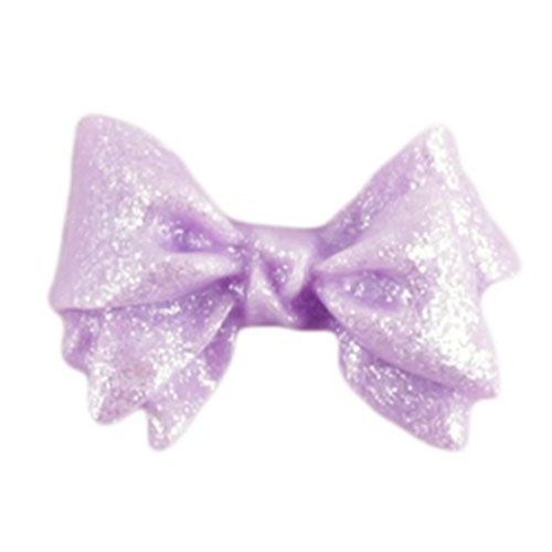 3Dリボン ショートパール パープル【お取り寄せ】【ゆうパケット】