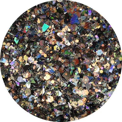 シャインMIXグリッター六角ホログラム入サンセットグリーン【ゆうパケット】