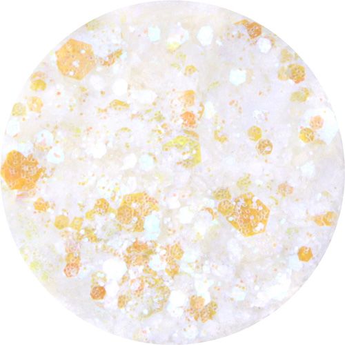 プリズムグリッター六角ホログラム入オーロラホワイト【お取り寄せ】【ゆうパケット】