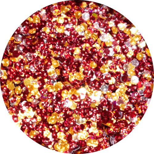 エンボスホログラム レッド×ゴールド【お取り寄せ】【ゆうパケット】