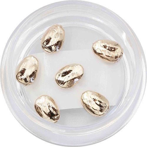 メタルパーツ エリプス ピンクゴールド 6個【お取り寄せ】【ゆうパケット】