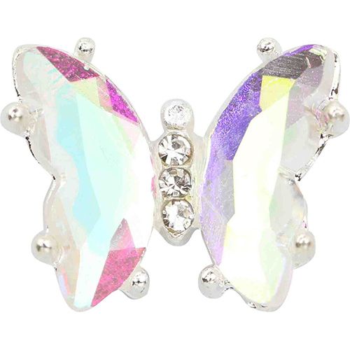 シルバーフレーム クリスタルバタフライ オーロラ【お取り寄せ】【ゆうパケット】