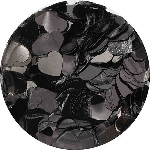 ハートホログラム ブラック 4mm【お取り寄せ】【ゆうパケット】