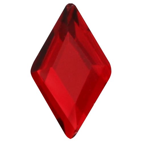 ガラスストーン ランバス レッド 5個 4×6(mm)【お取り寄せ】【ゆうパケット】