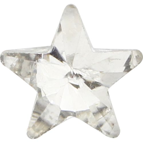 ガラスストーン スター(3DB) クリスタルクリアー 5個 5×5(mm)【お取り寄せ】【ゆうパケット】