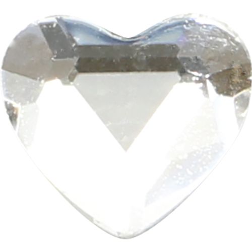 ガラスストーン ハート クリスタルクリアー 5個 3×3.5(mm)【ゆうパケット】