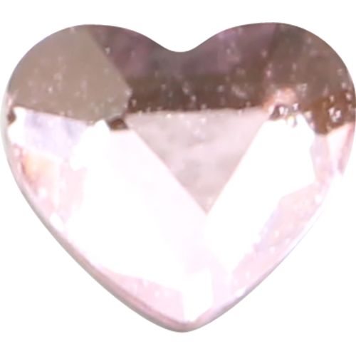 ガラスストーン ハート ライトピンク 5個 3×3.5(mm)【お取り寄せ】【ゆうパケット】