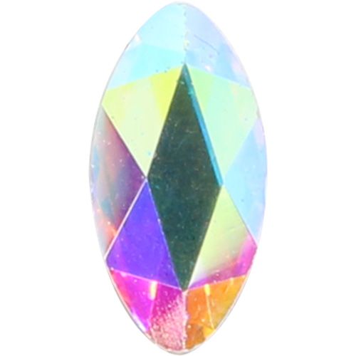 ガラスストーン リーフ オーロラ 5個 2×4(mm)【お取り寄せ】【ゆうパケット】