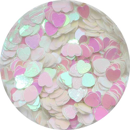 ハートホログラム オーロラピンク 2.5mm【ゆうパケット】