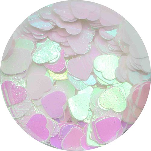 ハートホログラム オーロラピンク 4mm【お取り寄せ】【ゆうパケット】