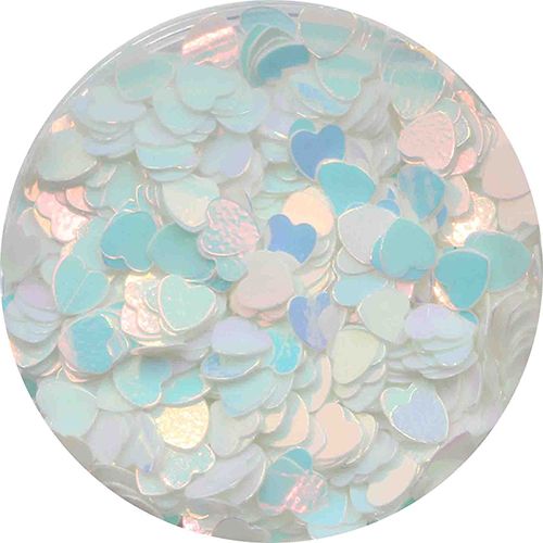 ハートホログラム オーロラブルー 2.5mm【ゆうパケット】