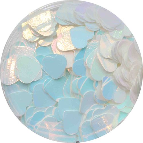 ハートホログラム オーロラブルー 4mm【お取り寄せ】【ゆうパケット】