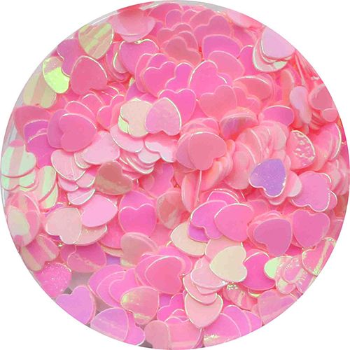 ハートホログラム エメラルドピンク 2.5mm【ゆうパケット】