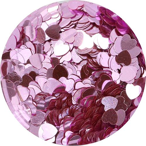 ハートホログラム メタリックピンク 2.5mm【ゆうパケット】