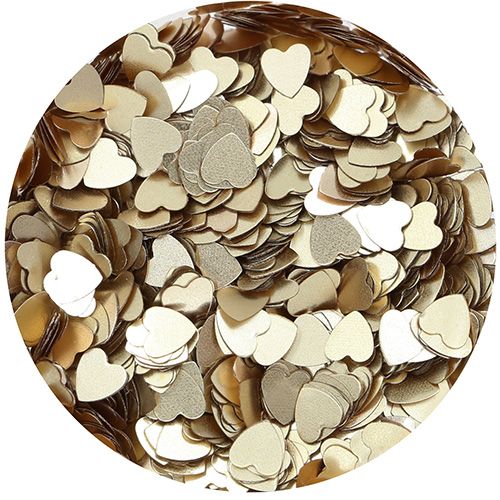 ハートホログラム クラッシー ゴールド 2.5mm【ゆうパケット】