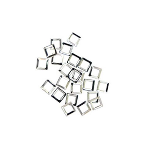 メタルスタッズ フレームスクエア シルバー M【お取り寄せ】【ゆうパケット】