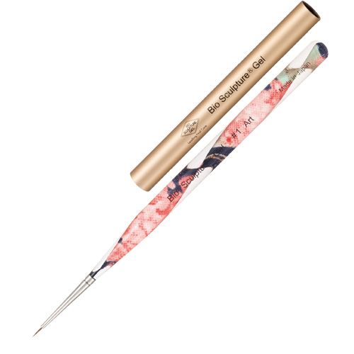 アートブラシ#1 ネイビーフラワー(キャップ付)【お取り寄せ】【ゆうパケット】