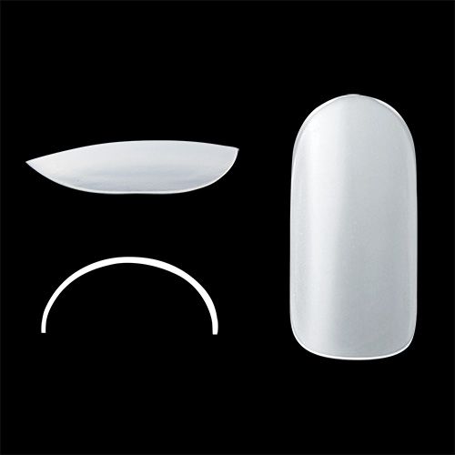 サロンアートチップス バイサイズ フロステッドクリア #6【お取り寄せ】【ゆうパケット】