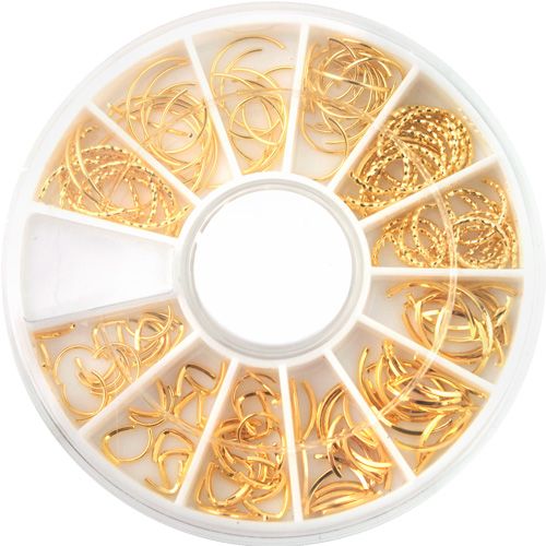 メタルパーツセット ゴールド4-5(カーブバー)【ゆうパケット】