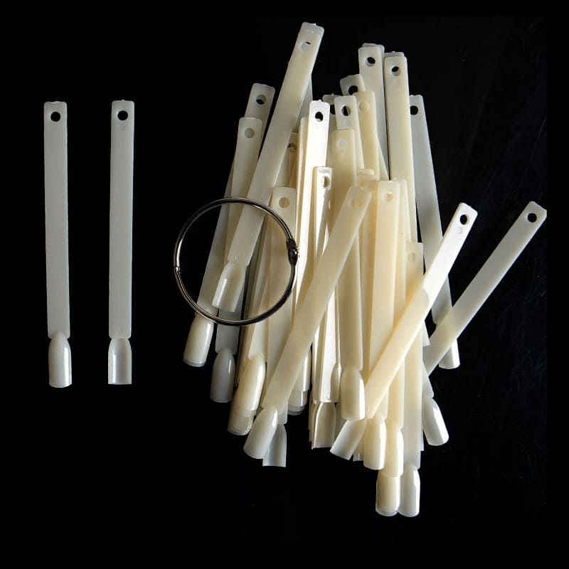 カラーチャートスティック　ホワイト50PCS【ゆうパケット】