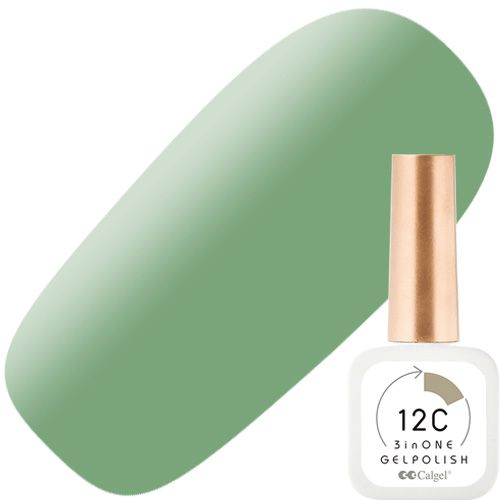 カルジェル 12C ノンワイプ スリーインワン ジェルポリッシュ8ml 05カーキ ライジング ドラゴン【お取り寄せ】