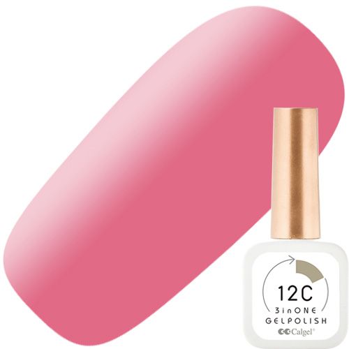 カルジェル 12C ノンワイプ スリーインワン ジェルポリッシュ8ml 09インカローズ ポジティブ エイプ