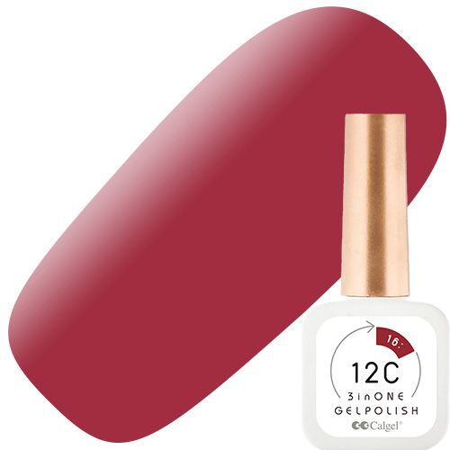 カルジェル 12C ノンワイプ スリーインワン ジェルポリッシュ8ml 16ファイア ステディ ヘア【お取り寄せ】