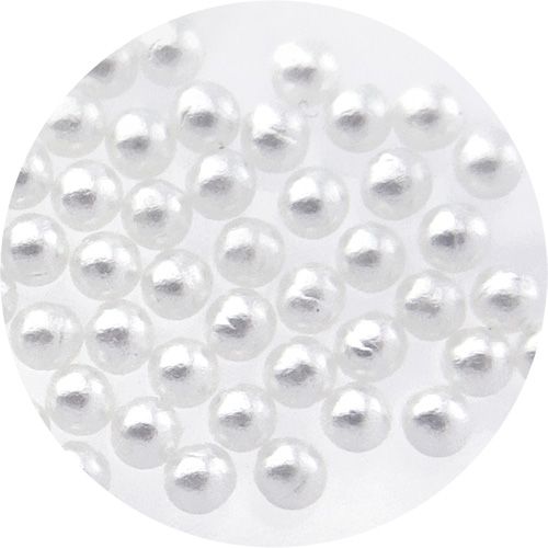 球型パールストーン 純白 2mm(約200粒)【ゆうパケット】
