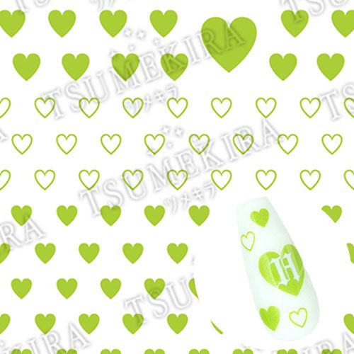 【es】カラーハート YELLOW GREEN(黄緑)【お取り寄せ】【ゆうパケット】